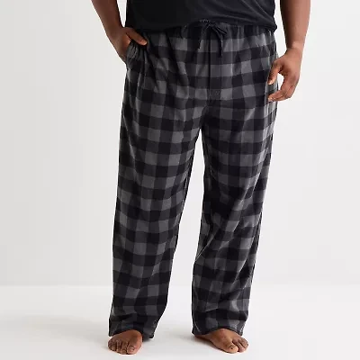 St. John's Bay Mens Big and Tall Microfleece Pajama Pants