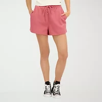 VOLCOM Juniors Womens Mid Rise Pull-On Short