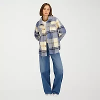 VOLCOM Womens Juniors Midweight Shirt Jacket