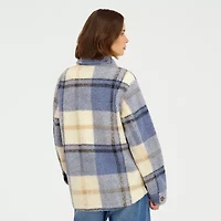 VOLCOM Womens Juniors Midweight Shirt Jacket