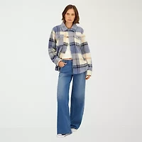 VOLCOM Womens Juniors Midweight Shirt Jacket