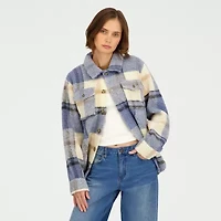 VOLCOM Womens Juniors Midweight Shirt Jacket