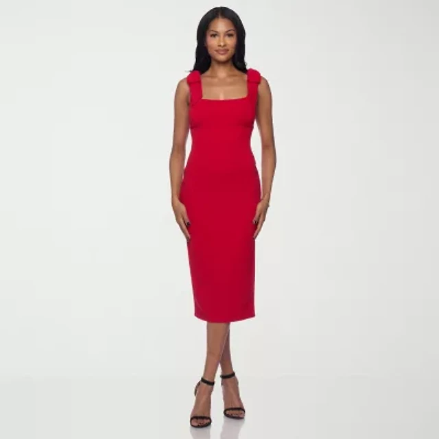 premier amour short sleeve midi sheath dress New Premier Amour Short Sleeve Off The Mid Shoulder Midi Sheath Dress Sz 12