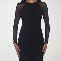 Premier Amour Womens Long Sleeve Sheath Dress