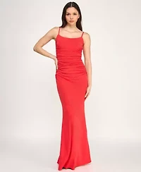 Trixxi Womens Juniors Sleeveless Glitter Bodycon Dress