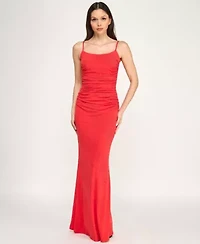 Trixxi Womens Juniors Sleeveless Glitter Bodycon Dress