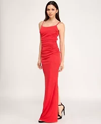 Trixxi Womens Juniors Sleeveless Glitter Bodycon Dress