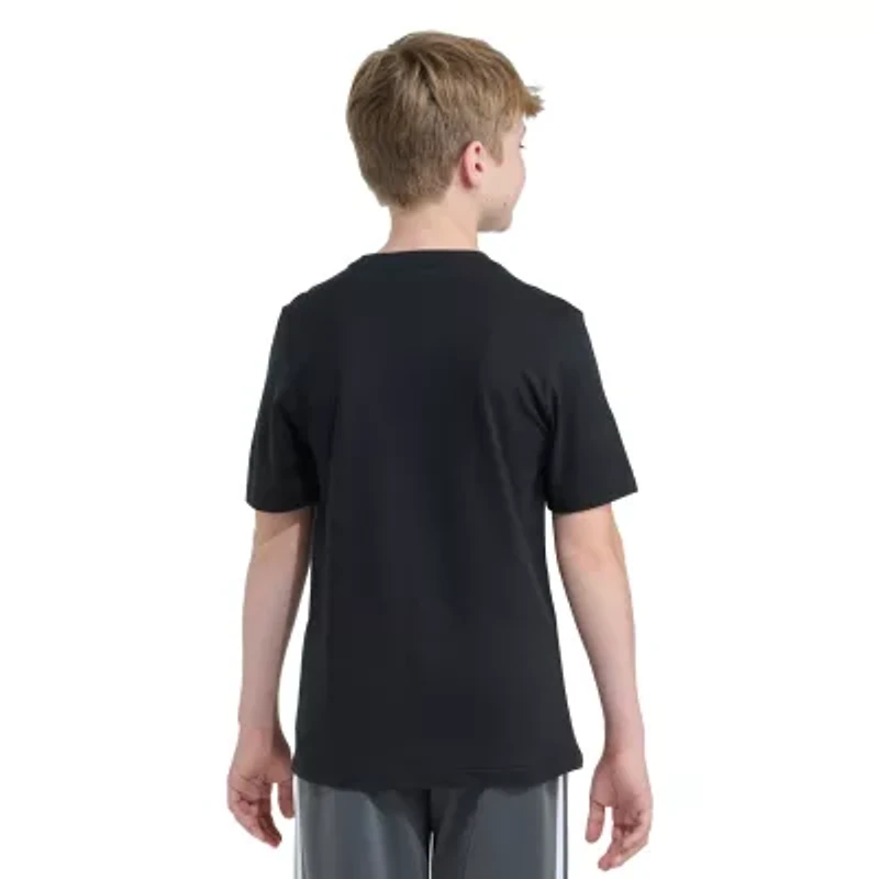 adidas Big Kid Boys Crew Neck Short Sleeve Regular Fit Graphic T-Shirt