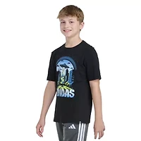 adidas Big Kid Boys Crew Neck Short Sleeve Regular Fit Graphic T-Shirt