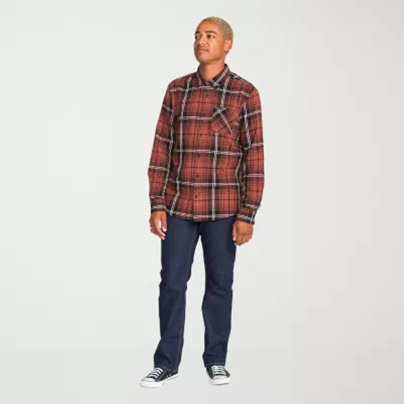 VOLCOM Mens Long Sleeve Regular Fit Flannel Shirt