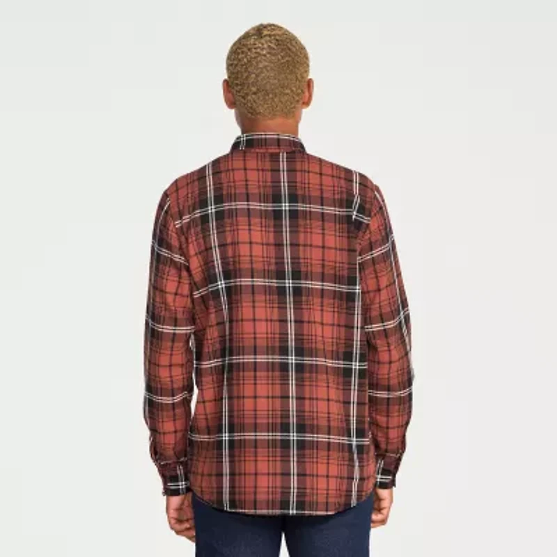VOLCOM Mens Long Sleeve Regular Fit Flannel Shirt