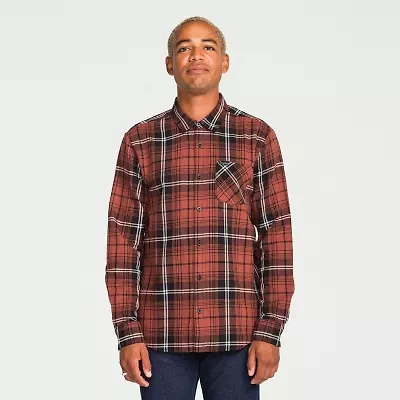 VOLCOM Mens Long Sleeve Regular Fit Flannel Shirt