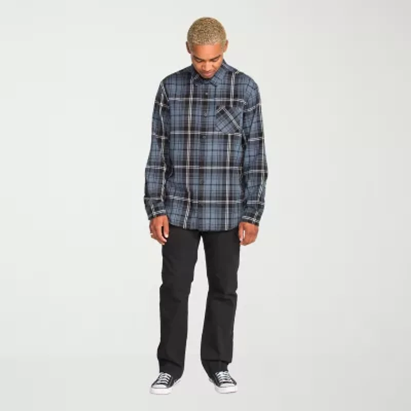 VOLCOM Mens Long Sleeve Regular Fit Flannel Shirt
