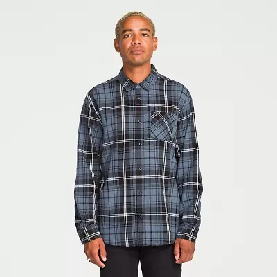 VOLCOM Mens Long Sleeve Regular Fit Flannel Shirt