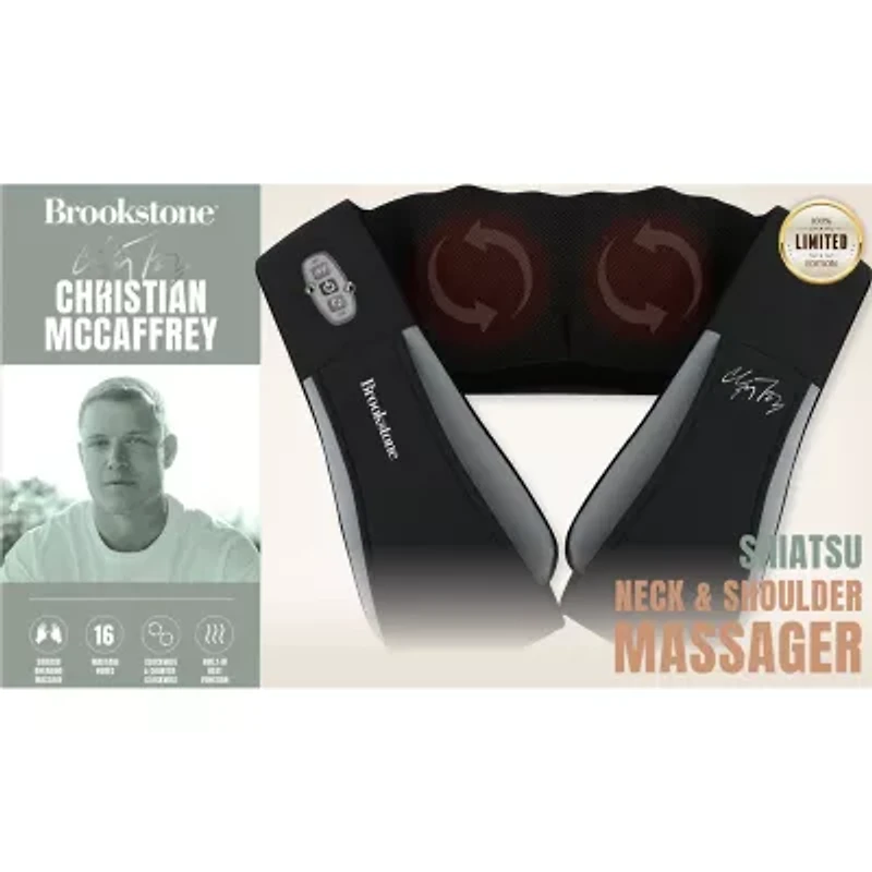 Prospera Brookstone Christian Mccaffrey Shiatsu Massager