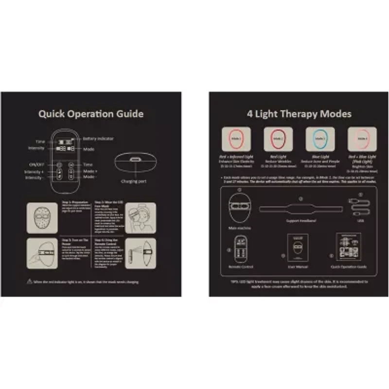 Prospera Premium Infra Red Light Therapy Unisex Adult Face Mask