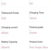 Prospera Red Blue Light Soft Silicone Face And Body Massager