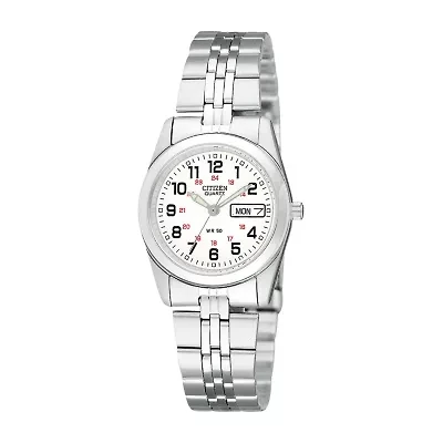 Citizen® Womens White Dial Stainless Steel Bracelet Watch EQ0510-58A