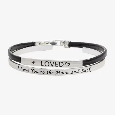 Sparkle Allure You & Me Womens 2-pc. Pure Silver Over Brass Bracelet Set