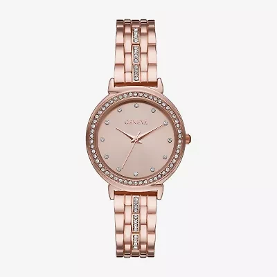 Geneva Ladies Womens Crystal Accent Rose Goldtone Bracelet Watch Fmdjm235