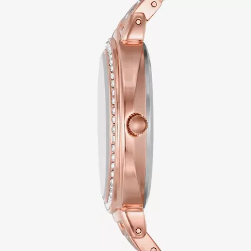 Geneva Ladies Womens Crystal Accent Rose Goldtone Bracelet Watch Fmdjm235