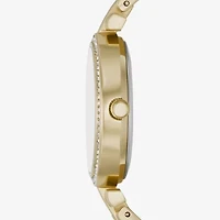 Geneva Ladies Womens Crystal Accent Gold Tone 2-pc. Watch Boxed Set Fmdjset067