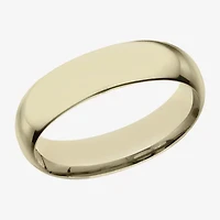 Mens 14K Yellow Gold 6MM Light Comfort-Fit Wedding Band