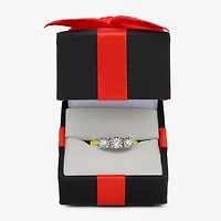 Love Lives Forever Round 1/2 CT.T.W. Natural Diamond 3-Stone Engagement Ring in 10K or 14K Gold