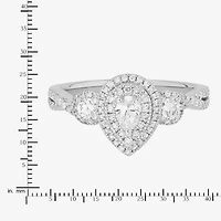 Limited Quantities! Womens 3/4 CT. T.W. Natural White Diamond 14K White Gold Pear Engagement Ring