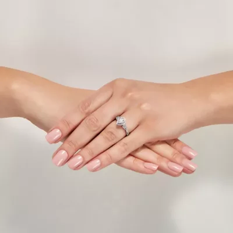 Limited Quantities! Womens 3/4 CT. T.W. Natural White Diamond 14K White Gold Pear Engagement Ring