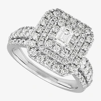 Limited Quantities! Womens 1 1/2 CT. T.W. Natural White Diamond 14K White Gold Engagement Ring