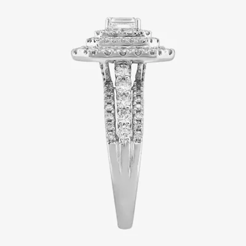 Limited Quantities! Womens 1 1/2 CT. T.W. Natural White Diamond 14K White Gold Engagement Ring