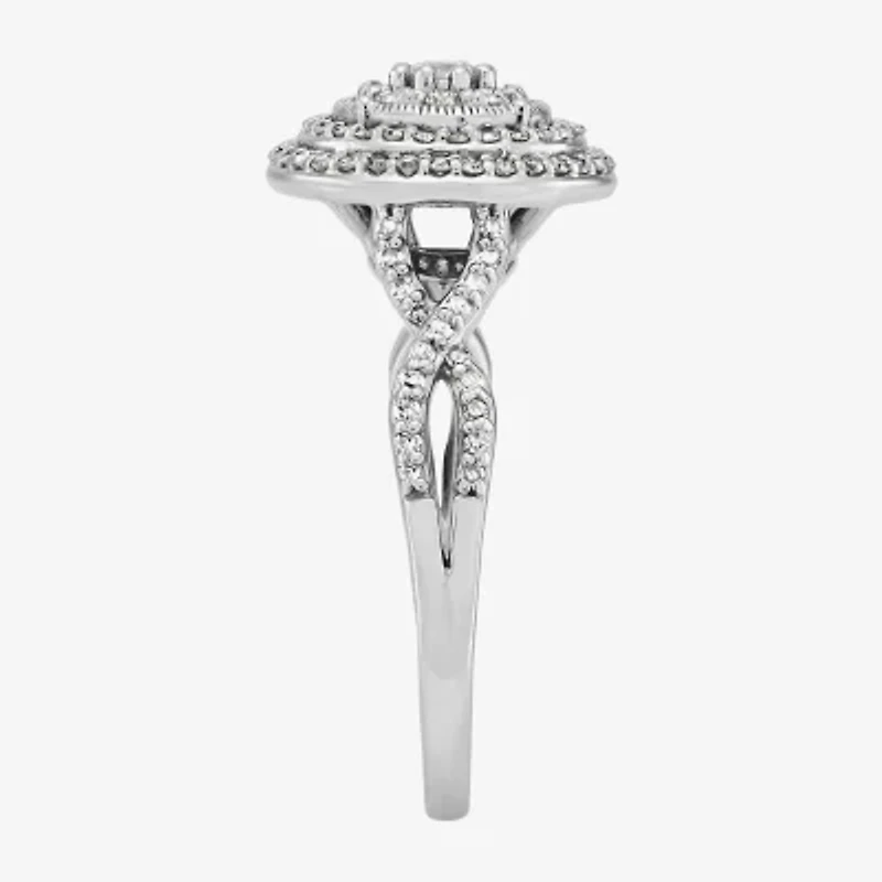 Limited Quantities! Womens 1/2 CT. T.W. Natural White Diamond 10K White Gold Engagement Ring