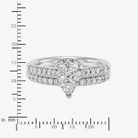Limited Quantities! Womens 1 CT. T.W. Natural White Diamond 10K White Gold Bridal Set