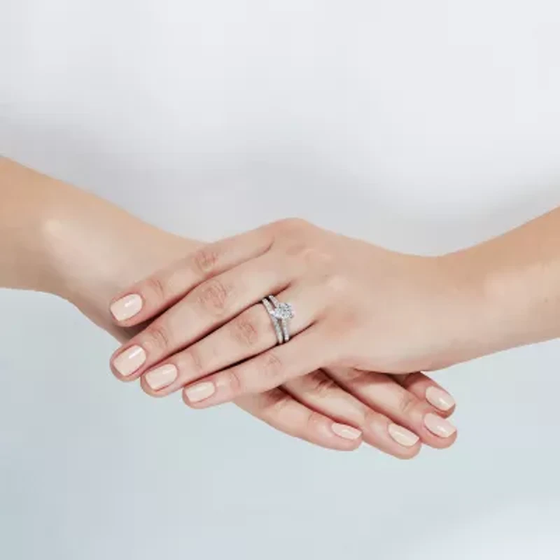 Limited Quantities! Womens 1 CT. T.W. Natural White Diamond 10K White Gold Bridal Set