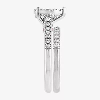 Limited Quantities! Womens 1 CT. T.W. Natural White Diamond 10K White Gold Bridal Set