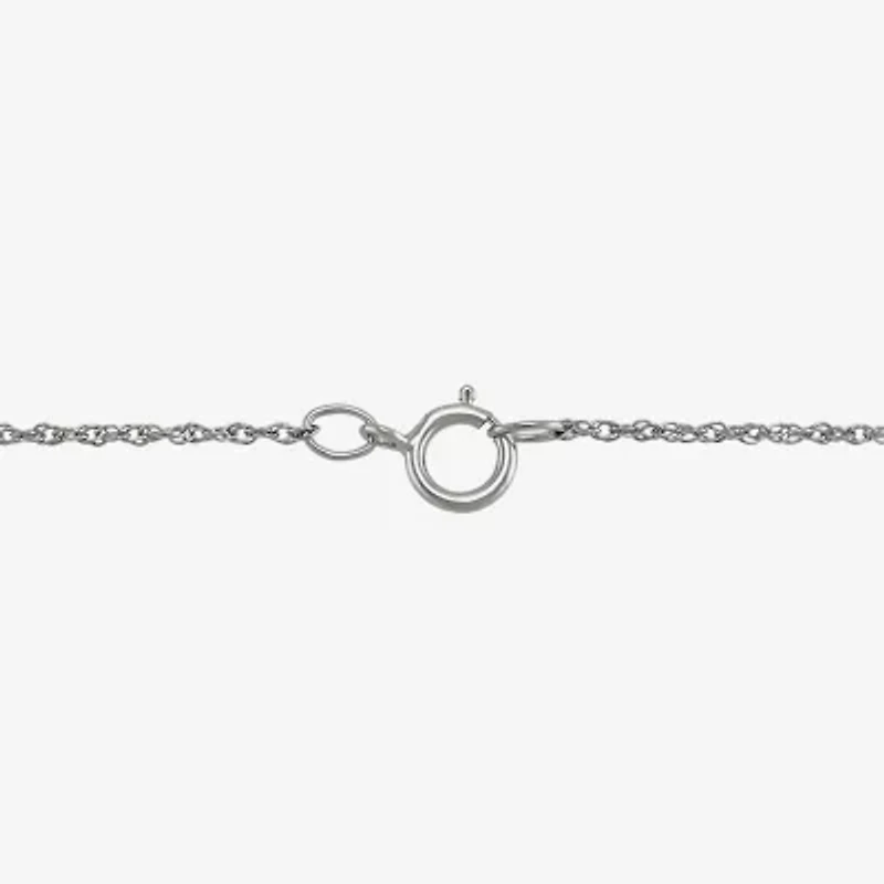 Limited Quantities! "Mom" Womens Lab Created Red Ruby Sterling Silver 17 Inch Pendant Necklace