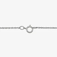 Limited Quantities! "Mom" Womens Lab Created Red Ruby Sterling Silver 17 Inch Pendant Necklace