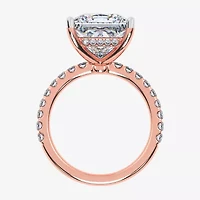 (G-H / Si1-Si2) Womens 5 1/2 CT. T.W. Lab Grown White Diamond 14K Gold Side Stone Engagement Ring