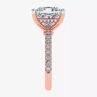 (G-H / Si1-Si2) Womens 5 1/2 CT. T.W. Lab Grown White Diamond 14K Gold Side Stone Engagement Ring