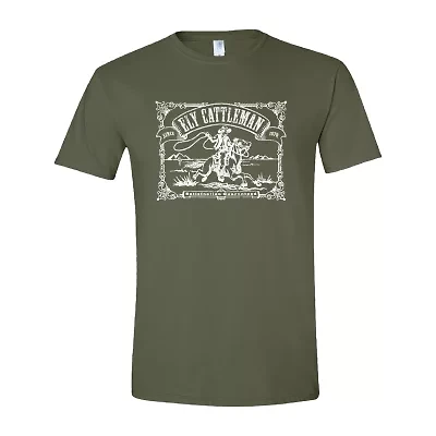 Ely Cattleman Vintage Mens Crew Neck Short Sleeve Regular Fit Graphic T-Shirt