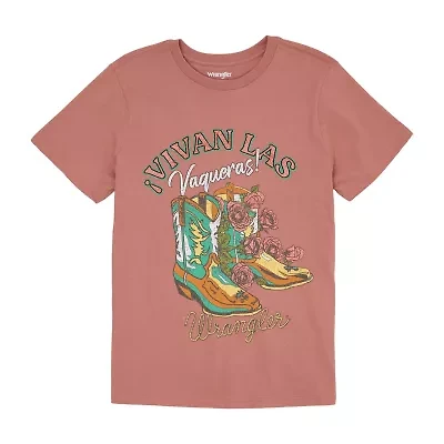 Wrangler Boyfriend Womens Crew Neck Short Sleeve T-Shirt