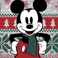 Toddler Boys Crew Neck Long Sleeve Regular Fit Mickey Mouse Graphic T-Shirt