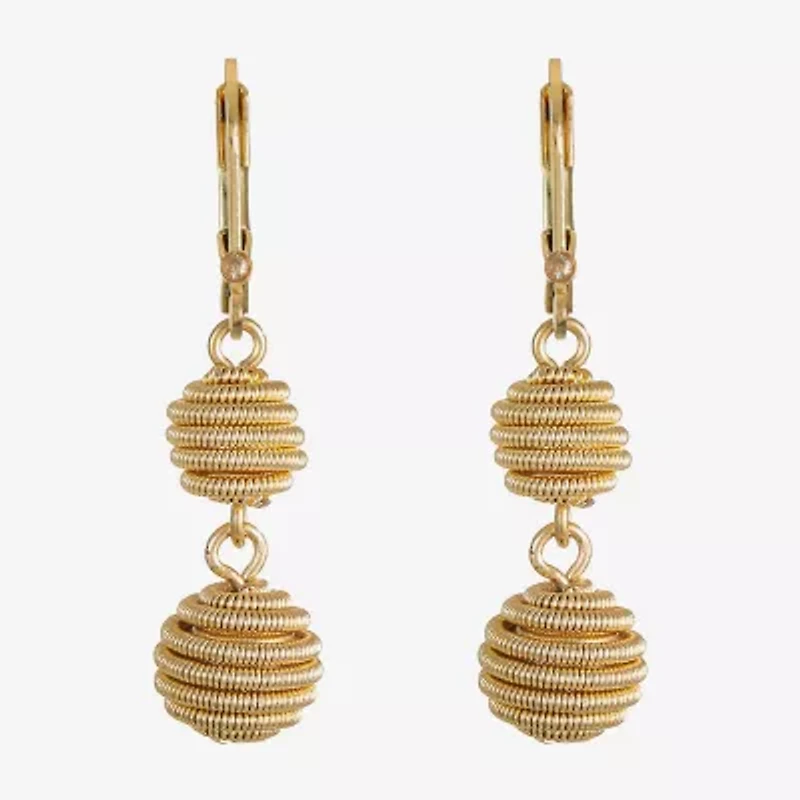 Monet Jewelry Womens Round Drop Earrings