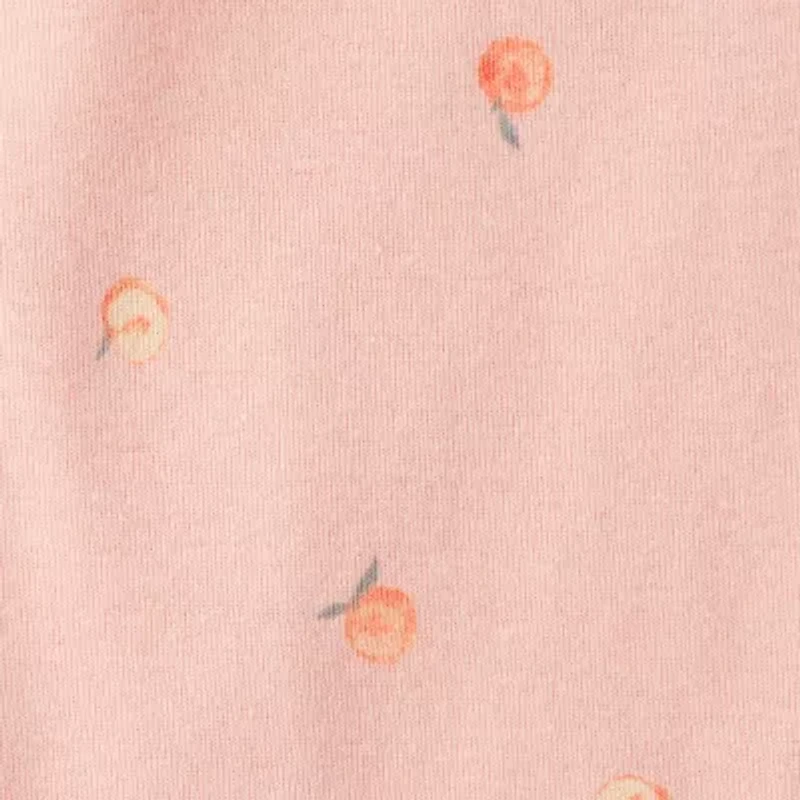 Carter's Baby Girls Round Neck Short Sleeve Rib Knit 5-pc. Bodysuit