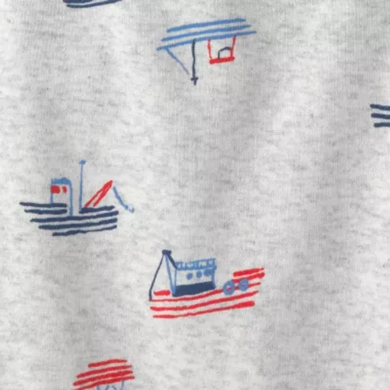 Carter's Baby Boys Round Neck Short Sleeve Rib Knit 5-pc. Bodysuit