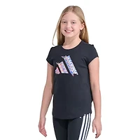 adidas Big Kid Girls Crew Neck Short Sleeve Regular Fit Graphic T-Shirt