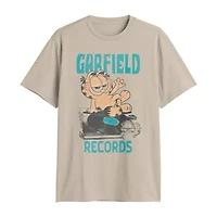Novelty Mens Crew Neck Short Sleeve Regular Fit Garfield Graphic T-Shirt