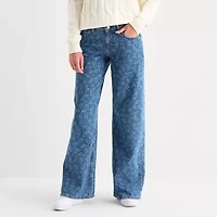 Arizona Womens Juniors Short Low Rise Baggy Fit Jean