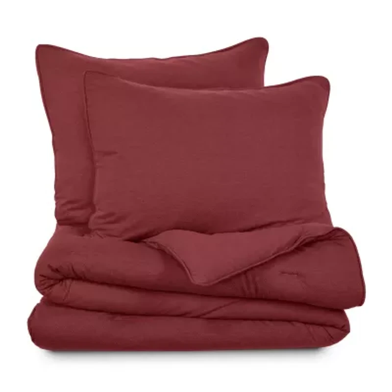 Vellux Moab Heathered Jersey Reversible Comforter